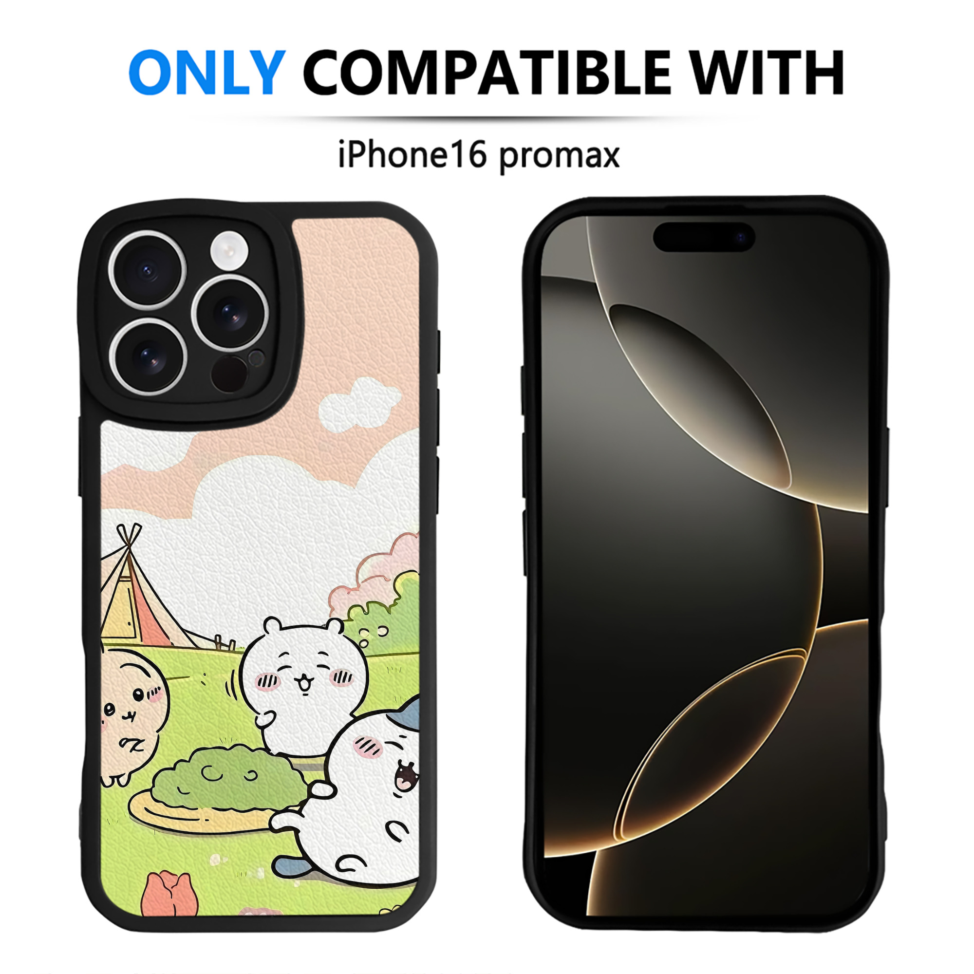 （画像用） ちいかわ Chii-kawa 【iPhone 16シリーズ対応】シリコンスマホケース（レザー調） 材質：シリコン